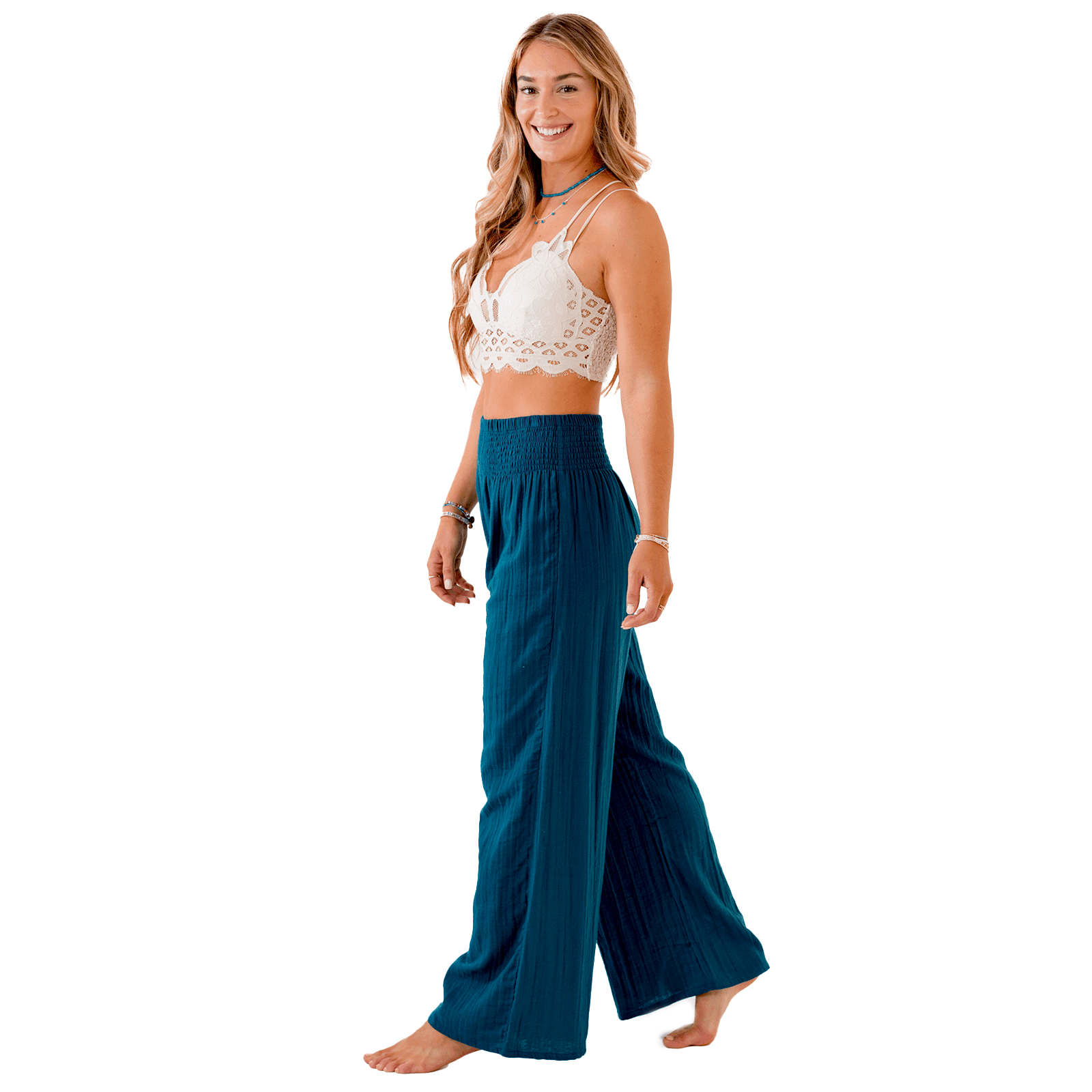 Lotus and Luna Pacific Wide Leg Cotton Pants
