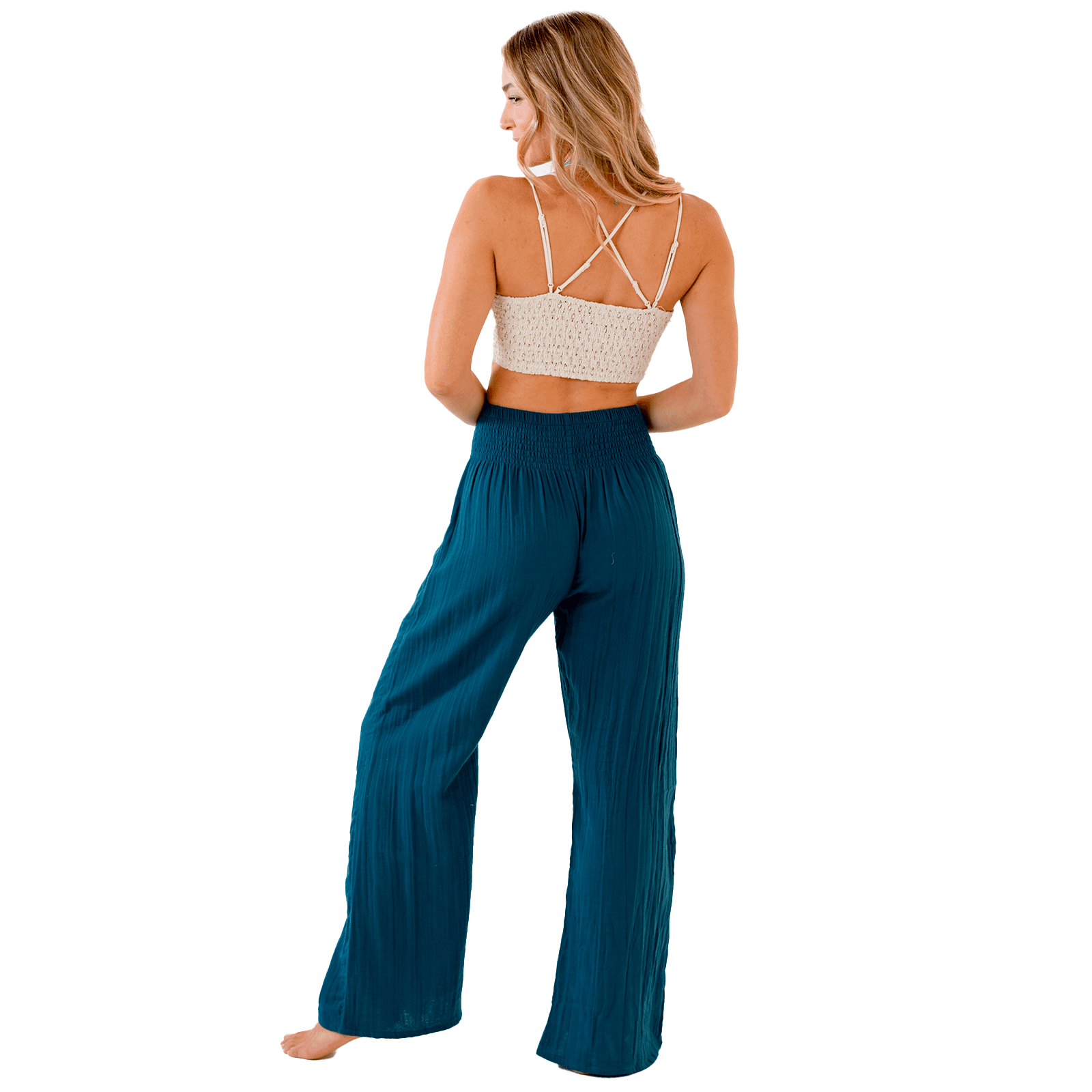 Lotus and Luna Pacific Wide Leg Cotton Pants