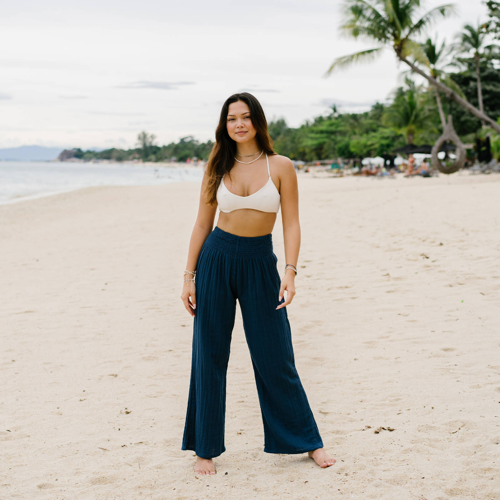 Lotus and Luna Pacific Wide Leg Cotton Pants