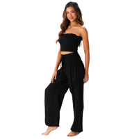 Lotus and Luna Black Jogger Harem Pants