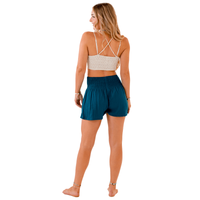 Lotus and Luna Pacific Cotton Seaside Smocked Waist Shorts