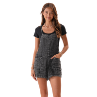 Lotus and Luna Vintage Black Boardwalk Romper