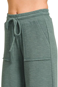 Cotton Slub Short Sleeve Tee and Pants Set