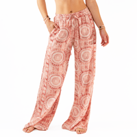 Lotus and Luna Baja Wide Leg Drawstring Pants