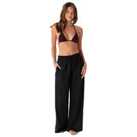 Lotus and Luna Black Wide Leg Drawstring Pants