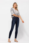 Judy Blue High Rise Handsand Dark Wash Skinny Jeans