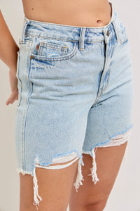 Judy Blue High Rise Rigid Magic Dad Shorts