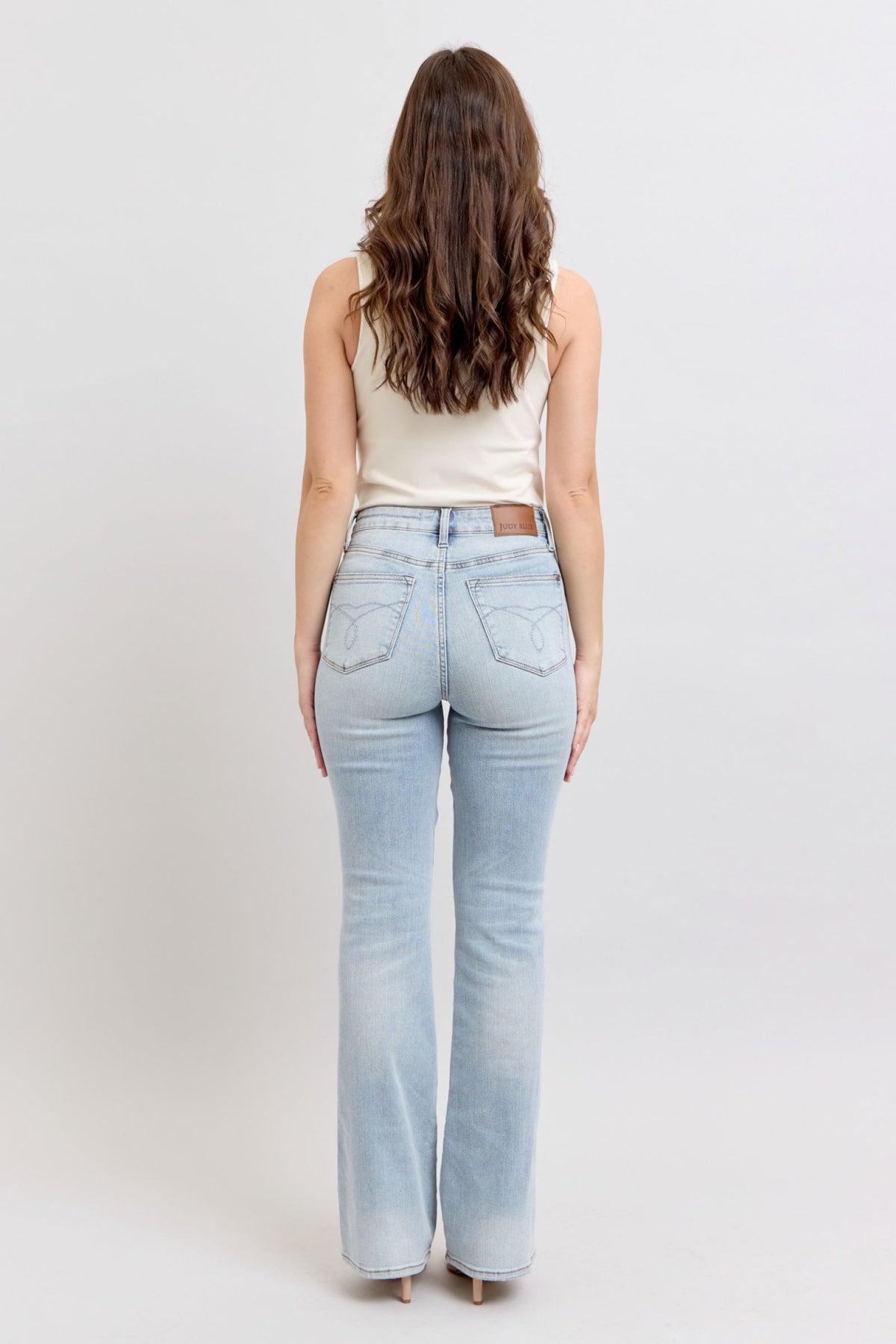 Judy Blue High Rise Light Wash Tummy Control Bootcut Jeans