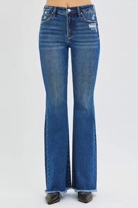 Risen High Rise Dark Wash Flare Jeans PF21477