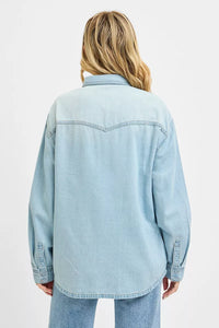 Risen Western Yoke Style Relaxed Fit Denim Shirts RDJ9208