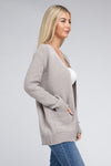 Mallory Melange Open Front Sweater Cardigan