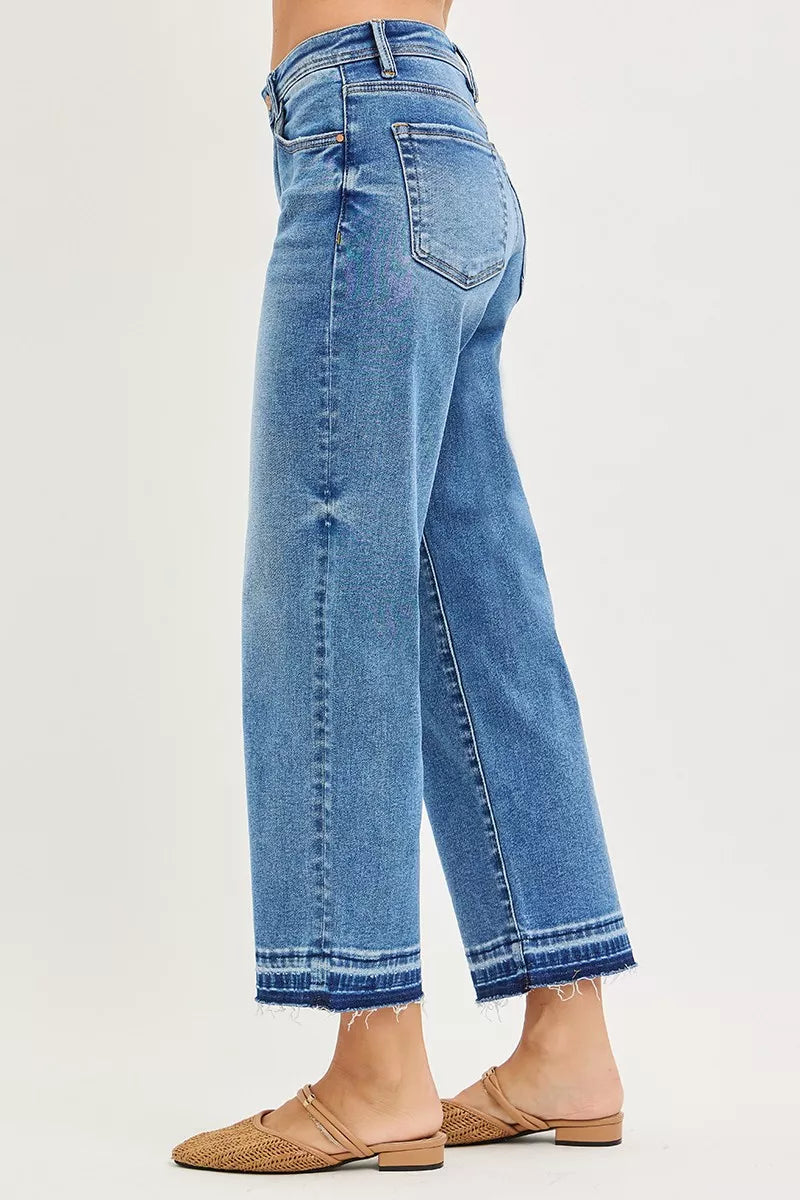 Risen High Rise Slouchy Cropped Boyfriend Jeans 