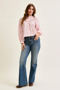 Judy Blue Mid Rise Vintage Wash Flare Jeans