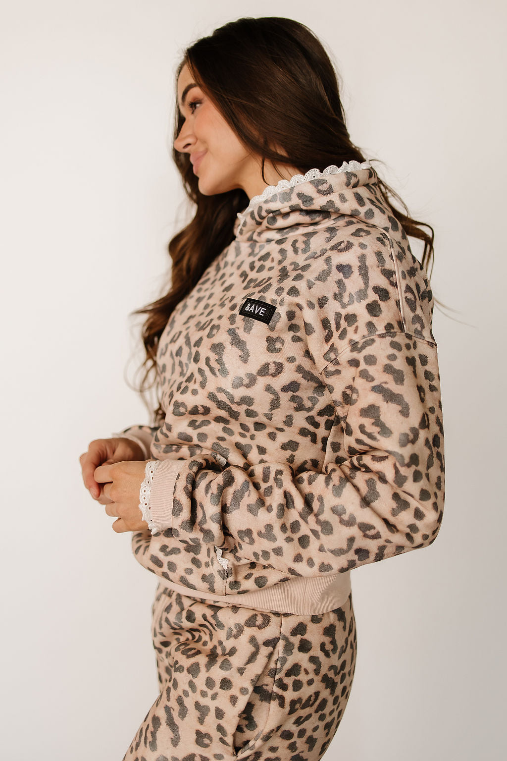 Ampersand Avenue Comfort Zone Hoodie - Leopard Lace