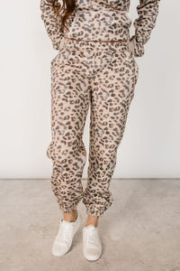 Ampersand Avenue Comfort Zone Joggers - Leopard Lace