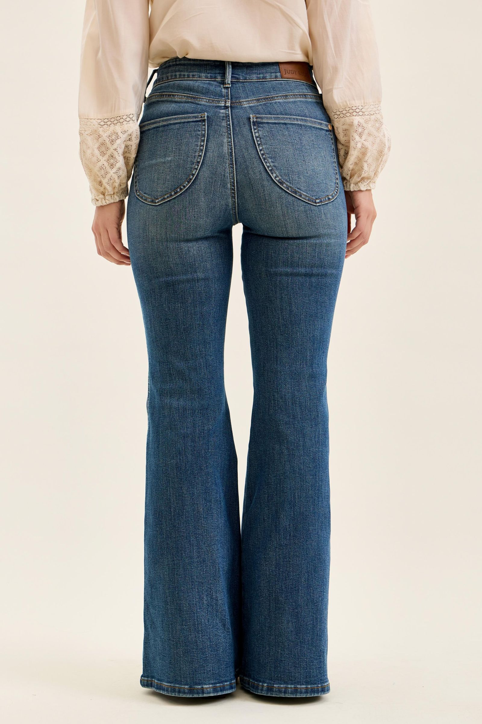 Judy Blue High Rise Double Button Tummy Control Jacqueline Flare Jeans 881125