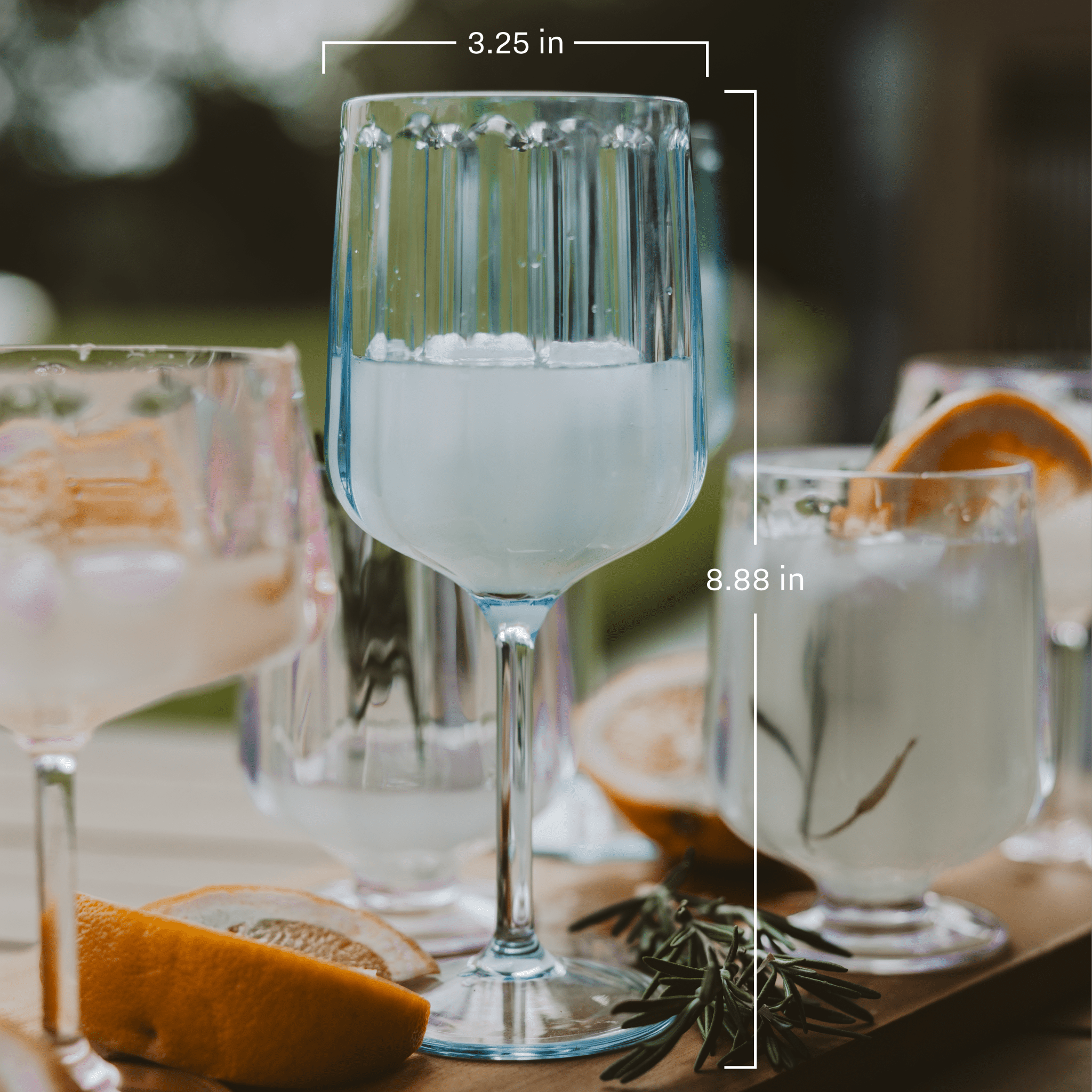 Sweet Water Decor Outdoor Plastic Wine Drinkware