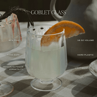 Sweet Water Decor Outdoor Plastic Goblet Drinkware