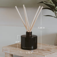 Pumpkin Spice Amber Tinted Glass Jar Reed Diffuser