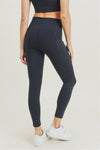 Essential High Waist Pocket Leggings - Black