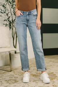 Judy Blue Mid Rise Boyfriend Jeans