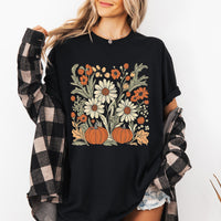Autumn Botanical Harvest Comfort Colors Graphic Tee