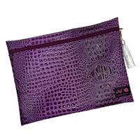 Makeup Junkie Bags Bubble Gator Amethyst