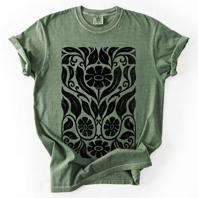 Big Bloom Vintage Boho Comfort Colors Graphic T-Shirt