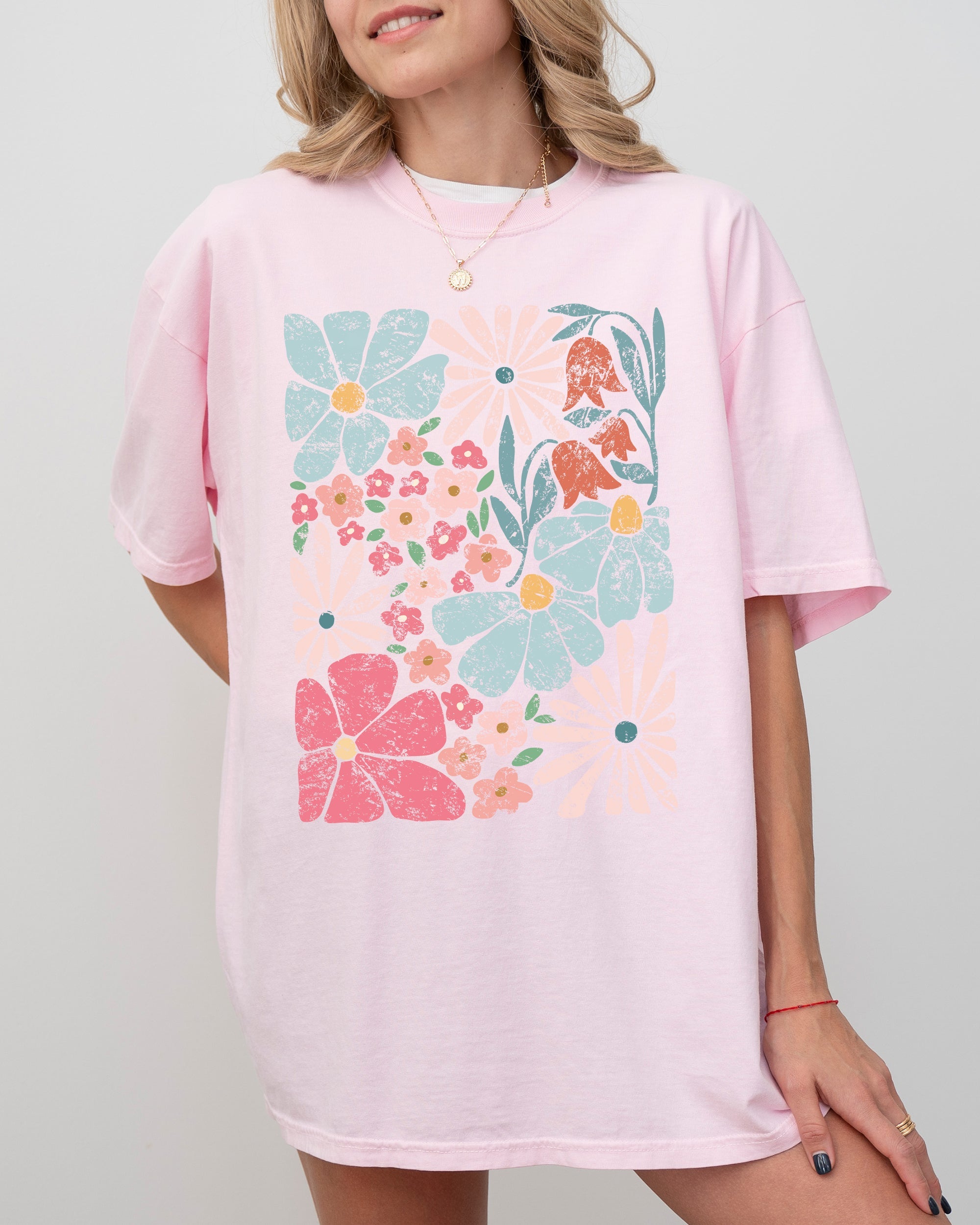 Abstract Blossoms Comfort Colors Graphic T-Shirt