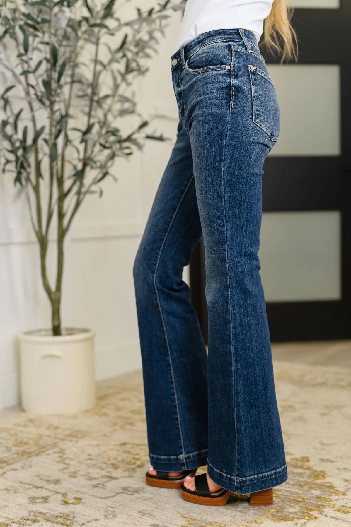 Judy Blue High Rise Trouser Flare Jeans