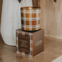 Sweet Water Decor Pumpkin Spice Soy Candle - Boxed Tinted Glass Jar - 12 oz