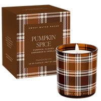 Sweet Water Decor Pumpkin Spice Soy Candle - Boxed Tinted Glass Jar - 12 oz