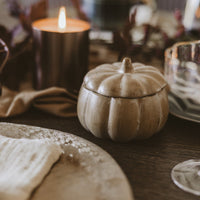 Sweet Water Decor Pumpkin Spice Soy Candle - Ceramic Pumpkin Jar - 8 oz