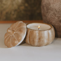 Sweet Water Decor Pumpkin Spice Soy Candle - Ceramic Pumpkin Jar - 8 oz
