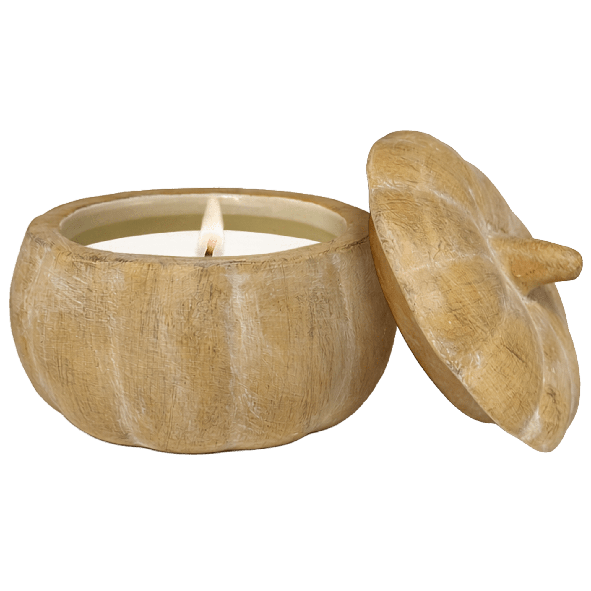 Sweet Water Decor Pumpkin Spice Soy Candle - Ceramic Pumpkin Jar - 8 oz