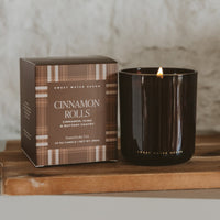 Sweet Water Decor Cinnamon Rolls Soy Candle - Boxed Amber Tinted Glass Jar - 12 oz