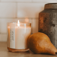 Sweet Water Decor Hello Fall Soy Candle - Tinted Glass Jar - 12 oz