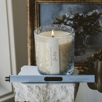 Sweet Water Decor Spa Day Soy Candle - Blue Tinted Glass Jar - 12 oz