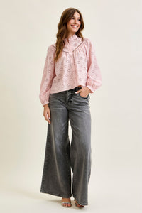 Judy Blue Mid Rise Grey Wash Wide Leg Jeans