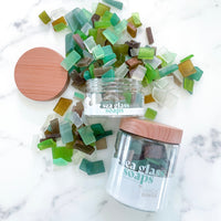 Sea Glass Soaps - Tropical Mandarin & Almond Mini Soaps