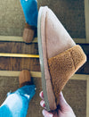 C.C. Faux Suede Sherpa Slippers