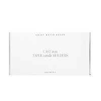 Sweet Water Decor Gold Cast Iron Taper Candle Holders - Set of 3