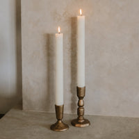 Sweet Water Decor Gold Cast Iron Taper Candle Holders - Set of 2
