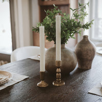 Sweet Water Decor Gold Cast Iron Taper Candle Holders - Set of 2