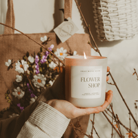 Sweet Water Decor Flower Shop Soy Candle - Tan Matte Jar - 15 oz