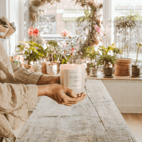 Sweet Water Decor Flower Shop Soy Candle - Tan Matte Jar - 15 oz