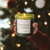 Sweet Water Decor Christmas Cookies Soy Candle - Green Matte Jar - 15 oz