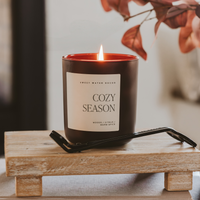Sweet Water Decor Cozy Season Soy Candle - Brown Matte Jar - 15 oz