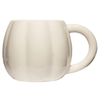 Sweet Water Decor Cream Pumpkin 19 oz Figural Coffee Mug