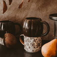 Sweet Water Decor Brown Pumpkin 19 oz Figural Coffee Mug